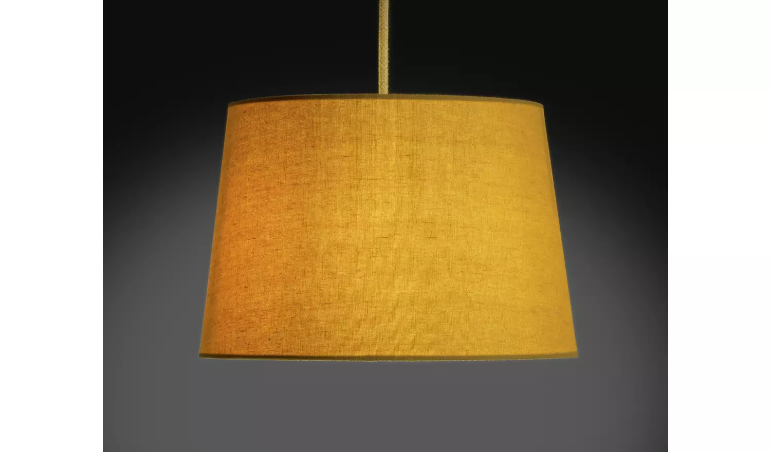 Habitat Mustard Textured Easy Fit Tapered Lampshade - 30cm