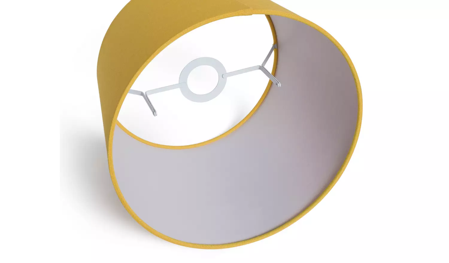 Habitat Mustard Textured Easy Fit Tapered Lampshade - 30cm