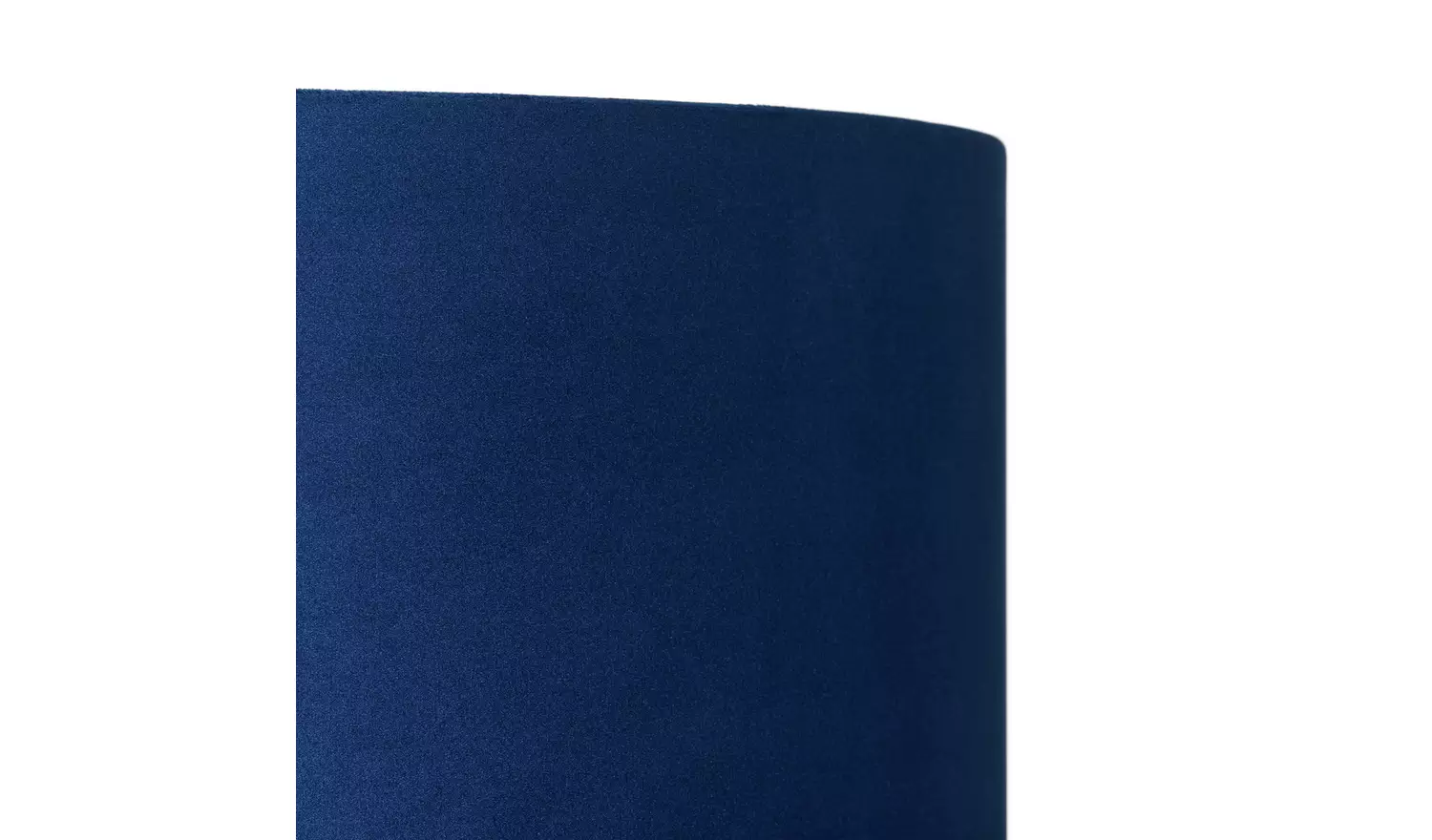 Habitat Navy Blue Velvet Easy Fit Drum Lampshade - 49cm