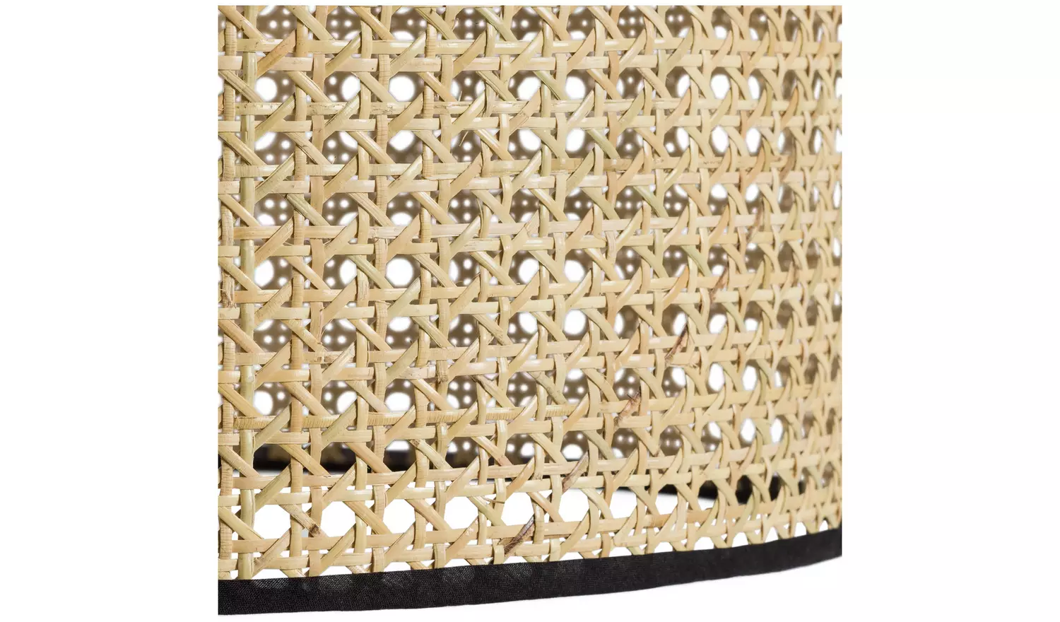 Habitat Ashi Natural Rattan Easy Fit Drum Lampshade - 40cm