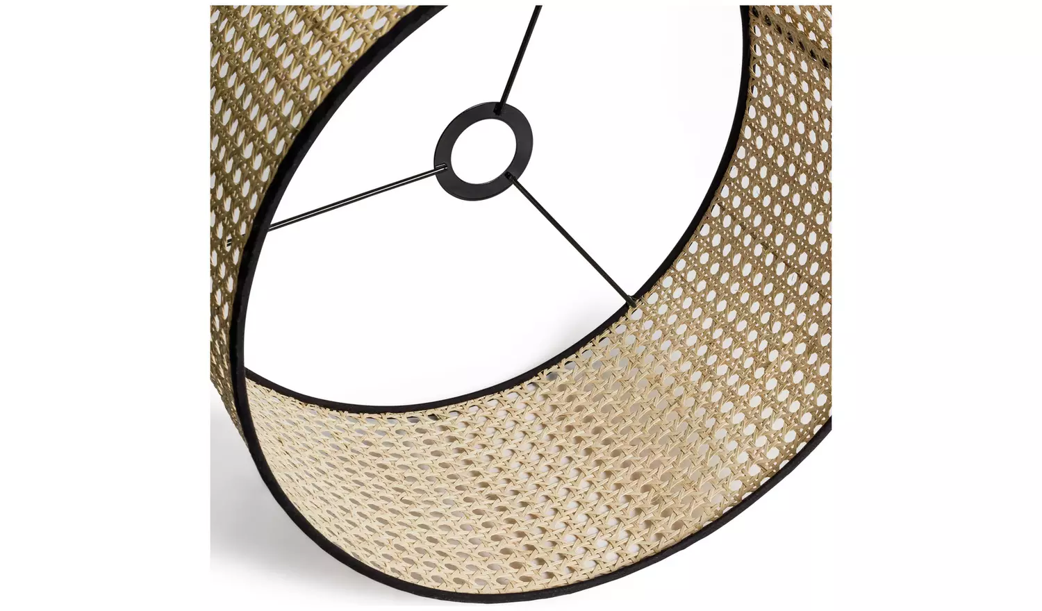 Habitat Ashi Natural Rattan Easy Fit Drum Lampshade - 40cm