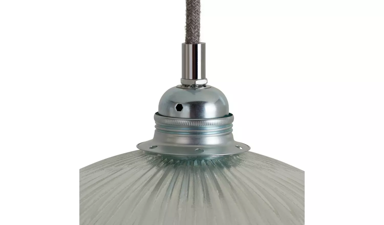 Habitat Eumee Clear Glass Easy Fit Pendant Shade - 30cm