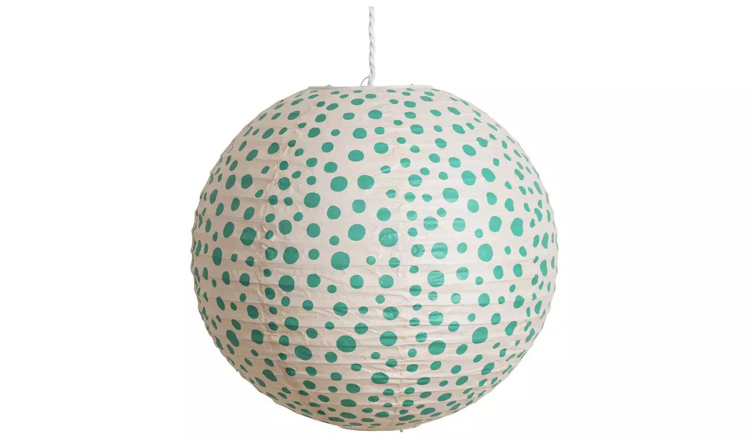 Habitat Kids Teal Dots Easy Fit Paper Lampshade - 45cm