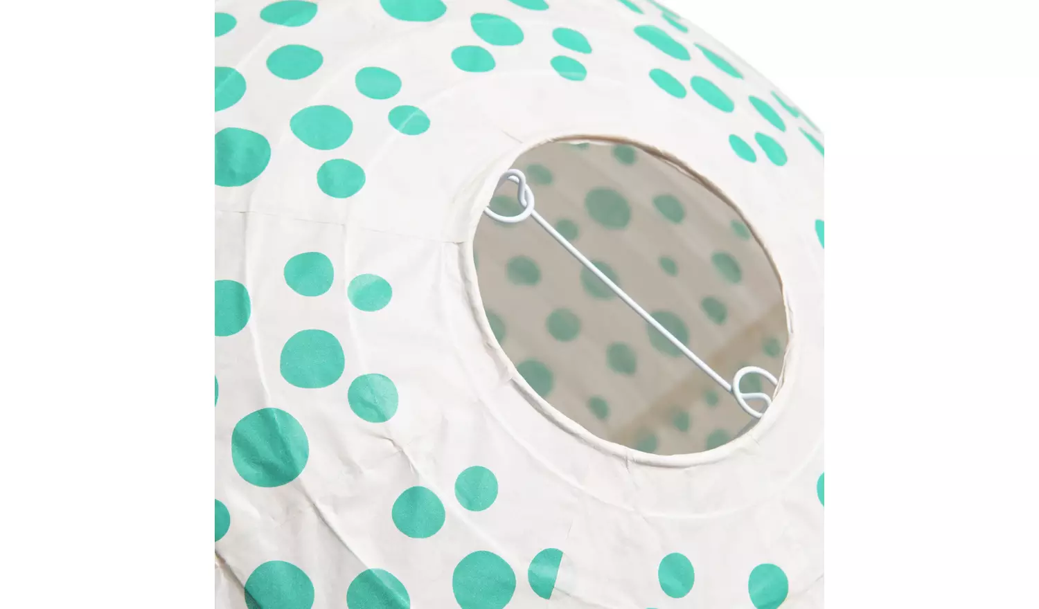 Habitat Kids Teal Dots Easy Fit Paper Lampshade - 45cm