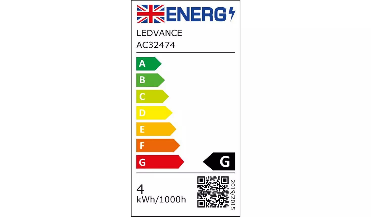 Osram 12W ES LED G200 Vintage Smoke Light Bulb
