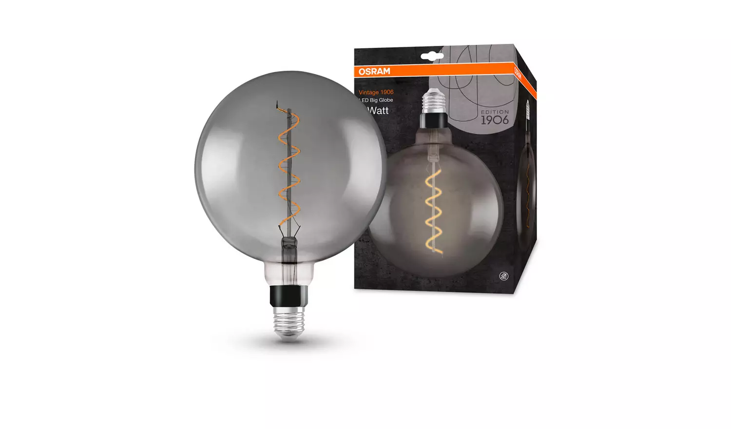 Osram 12W ES LED G200 Vintage Smoke Light Bulb