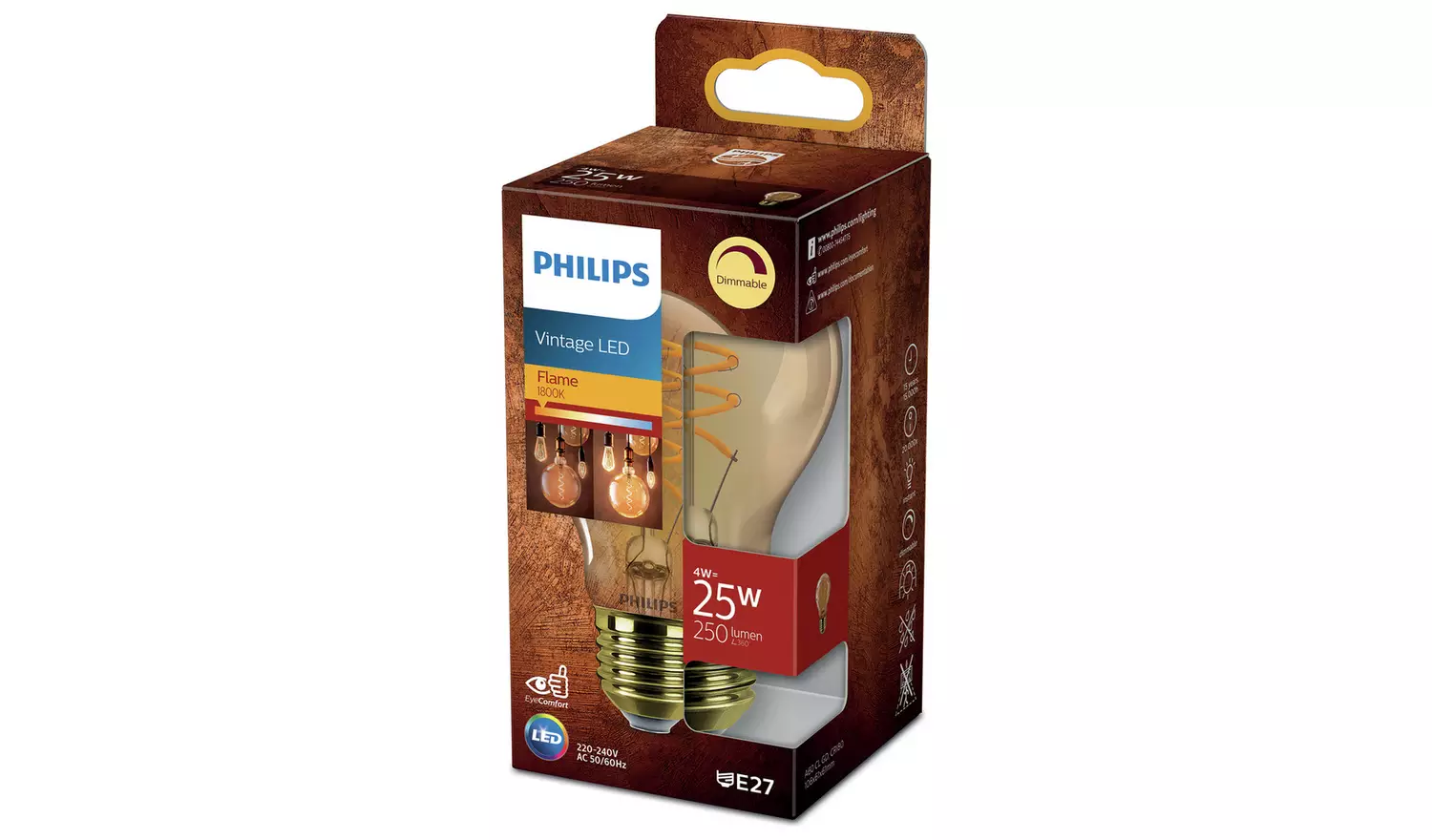 Philips 4W LED ES Dimmable Light Bulb