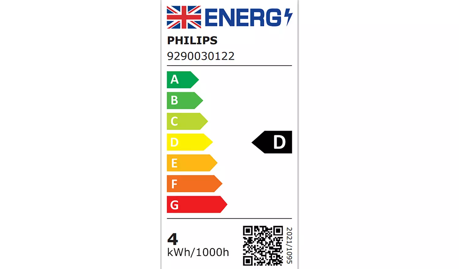 Philips 4.5W LED SES Dimmable Light Bulb