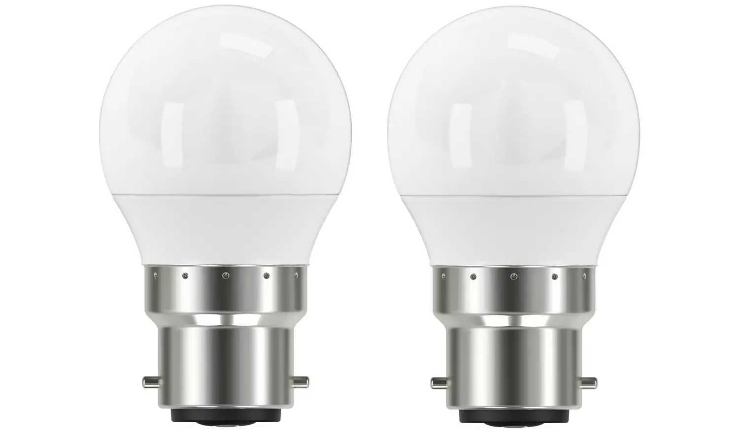 Argos Home 4.2W LED Mini Globe BC Light Bulb - 2 Pack