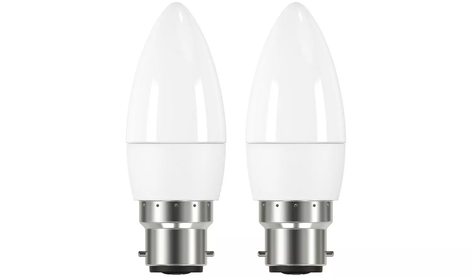 Argos Home 4.2W LED Candle BC Light Bulb - 2 Pack