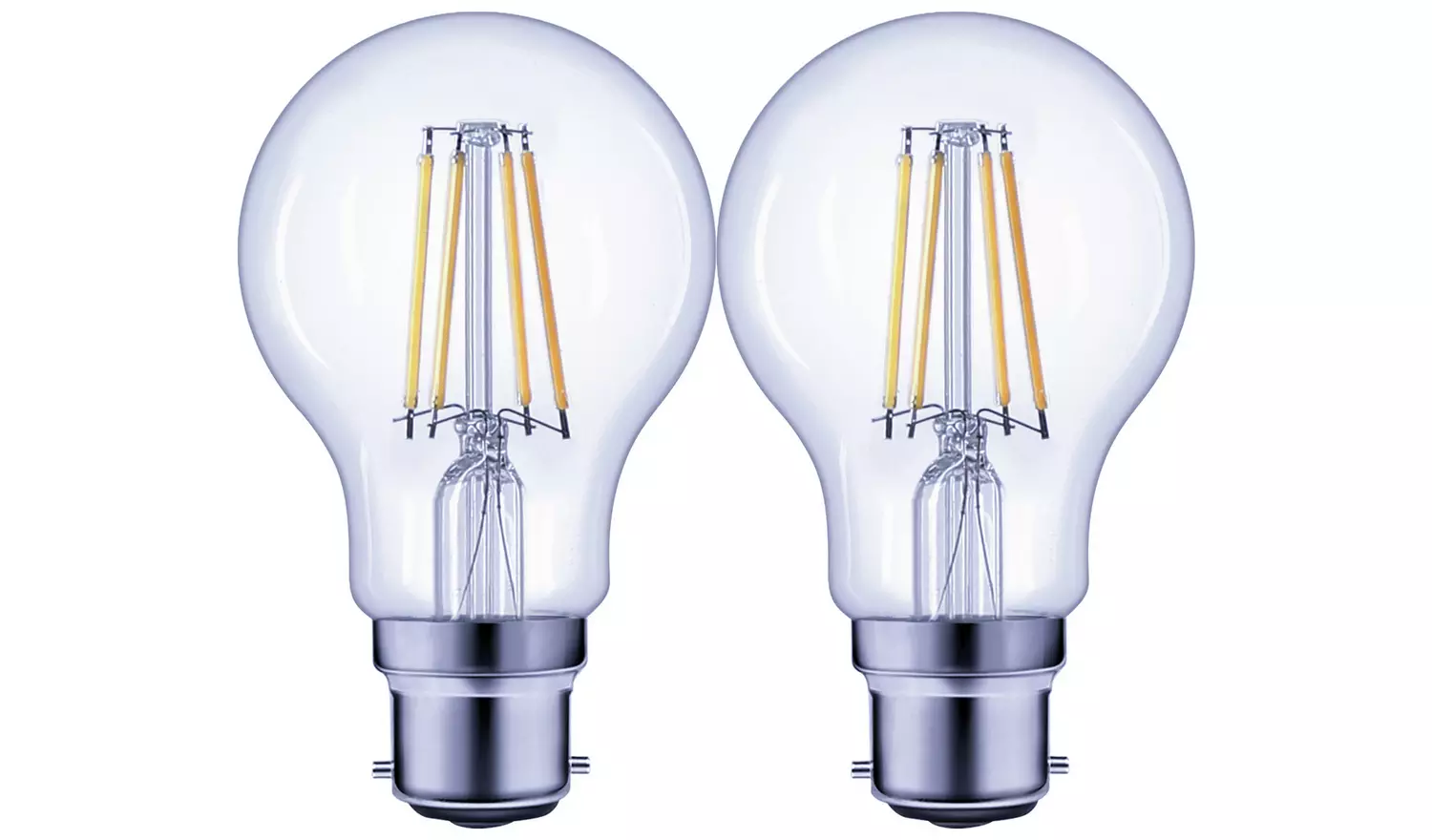 Argos Home 5.9W LED BC Dimmable Light Bulb - 2 Pack