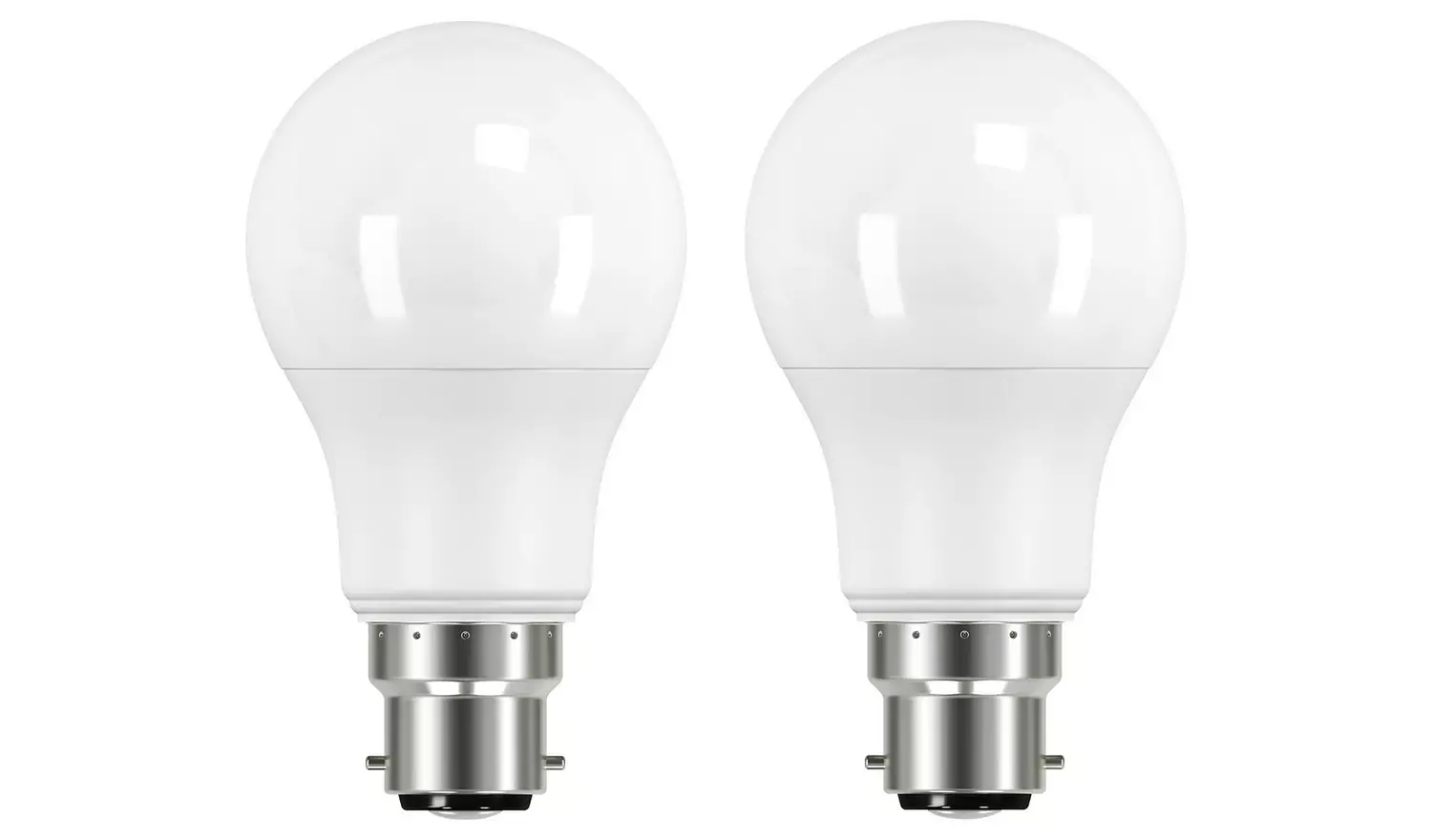 Argos Home 7.3W LED BC Dimmable Light Bulb - 2 Pack