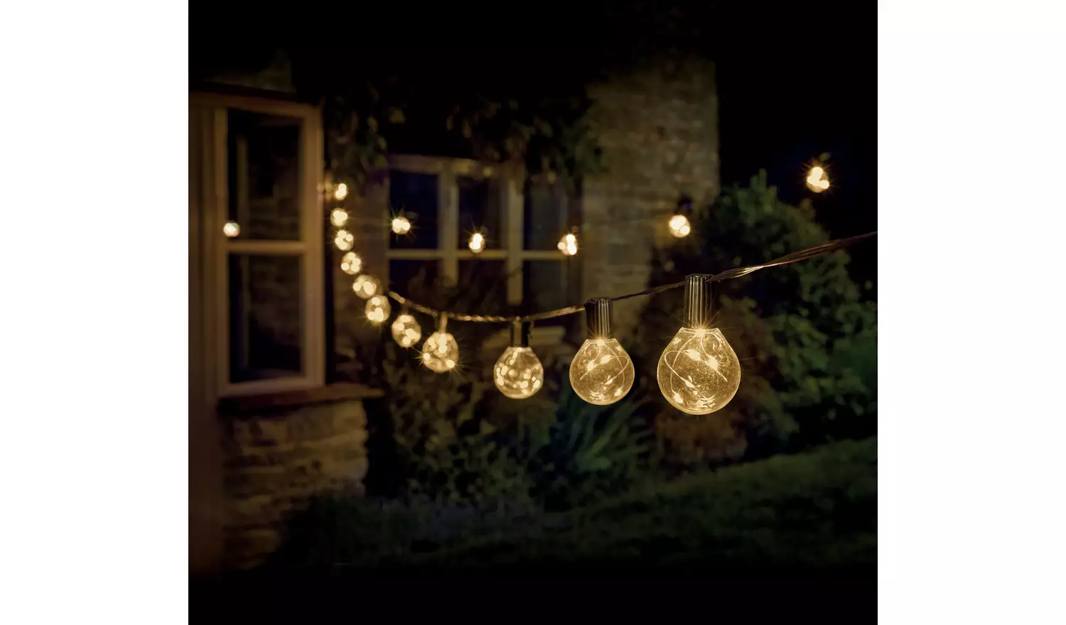 Smart Garden 10 Firefly Festoon String Lights - Warm White