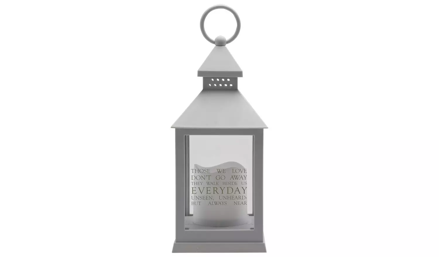Thoughts Of You Graveside Lantern - Grey
