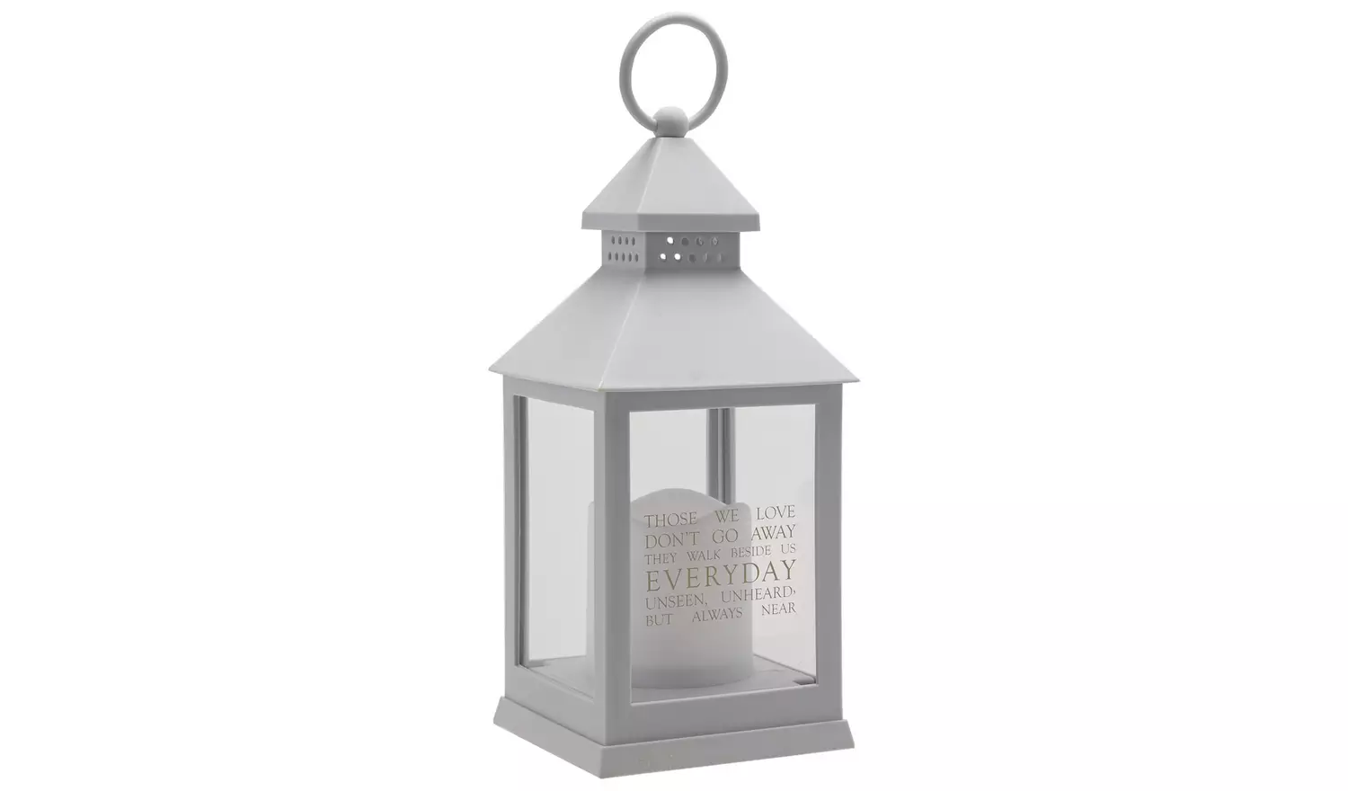 Thoughts Of You Graveside Lantern - Grey