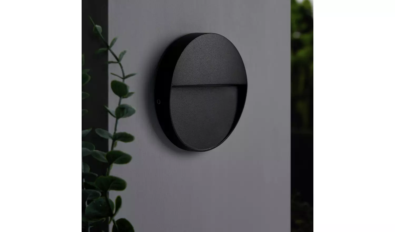 Zink BRIA IP54 Black LED Round Outdoor Guide Light