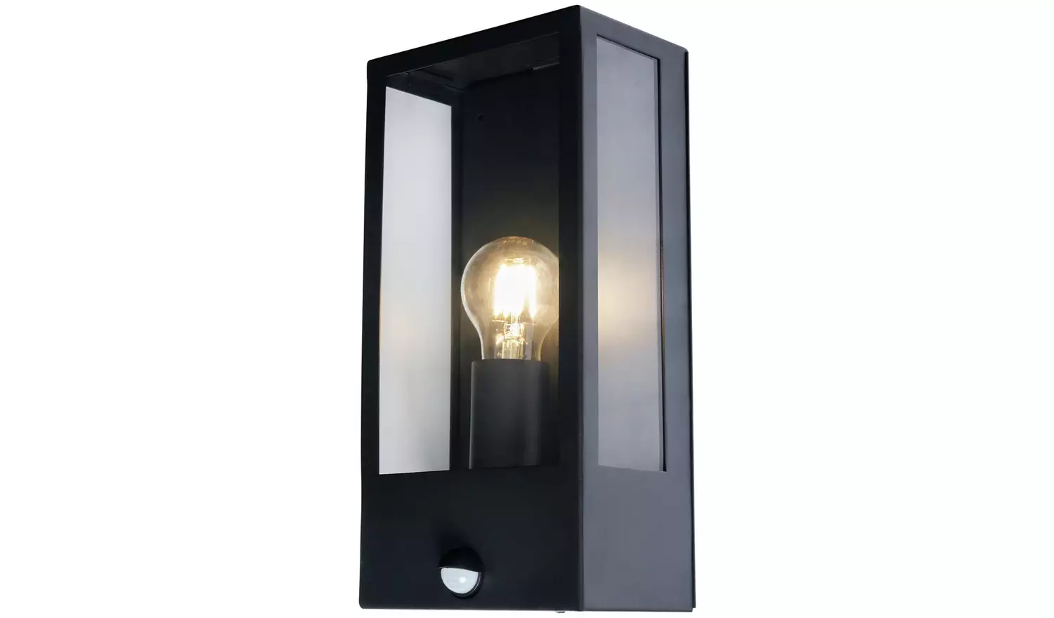Zink COVE IP44 Black Outdoor Wall Box Lantern