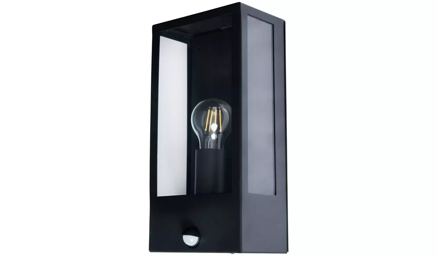 Zink COVE IP44 Black Outdoor Wall Box Lantern