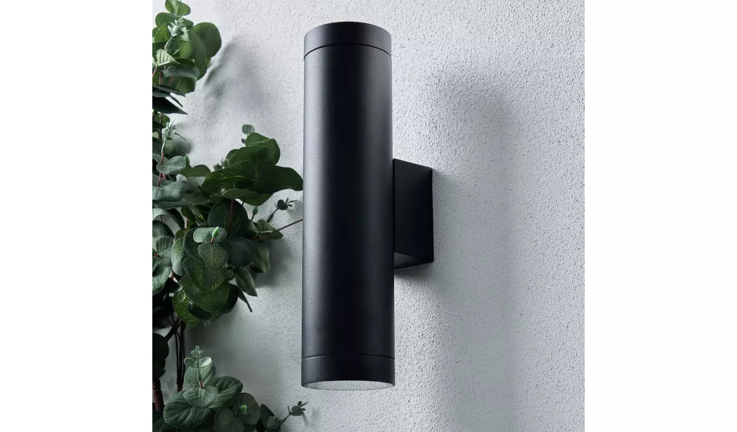 Zink FINN IP65 Black LONG Outdoor Wall Up and Down Light