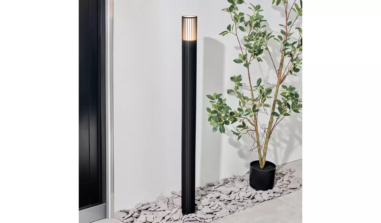 Zink IVY IP44 Black Adjustable Outdoor Post Light