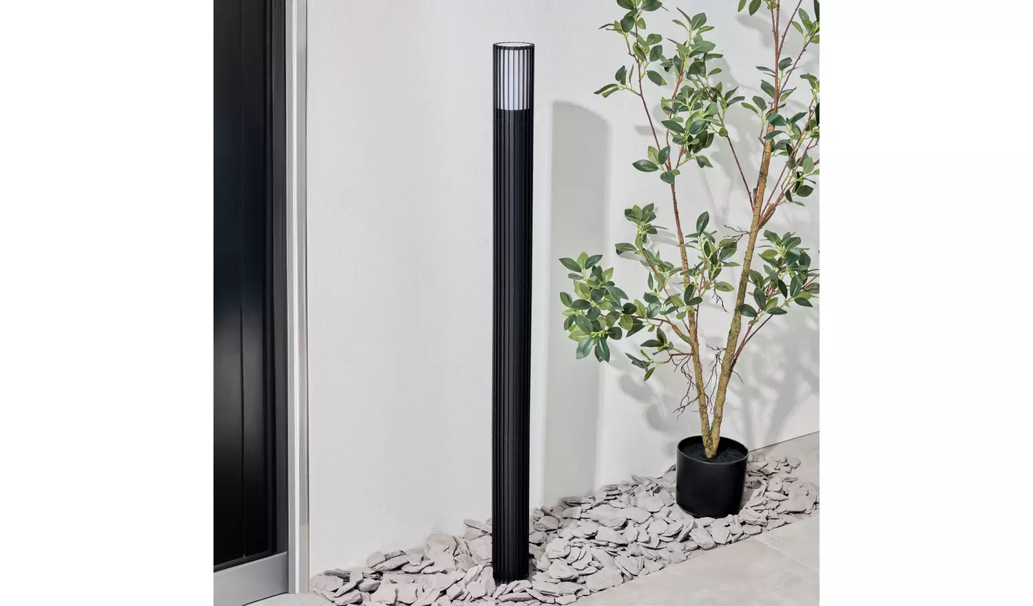 Zink IVY IP44 Black Adjustable Outdoor Post Light