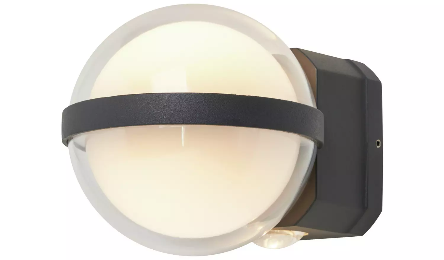 Zink ORB IP54 Anthracite LED Outdoor Globe Wall Light