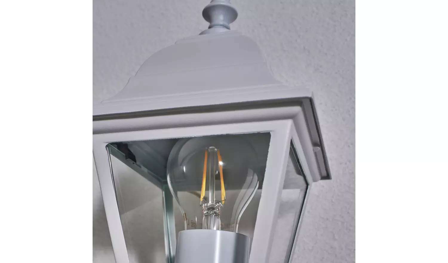 Coast Classic 4 Panel PIR Lantern - White