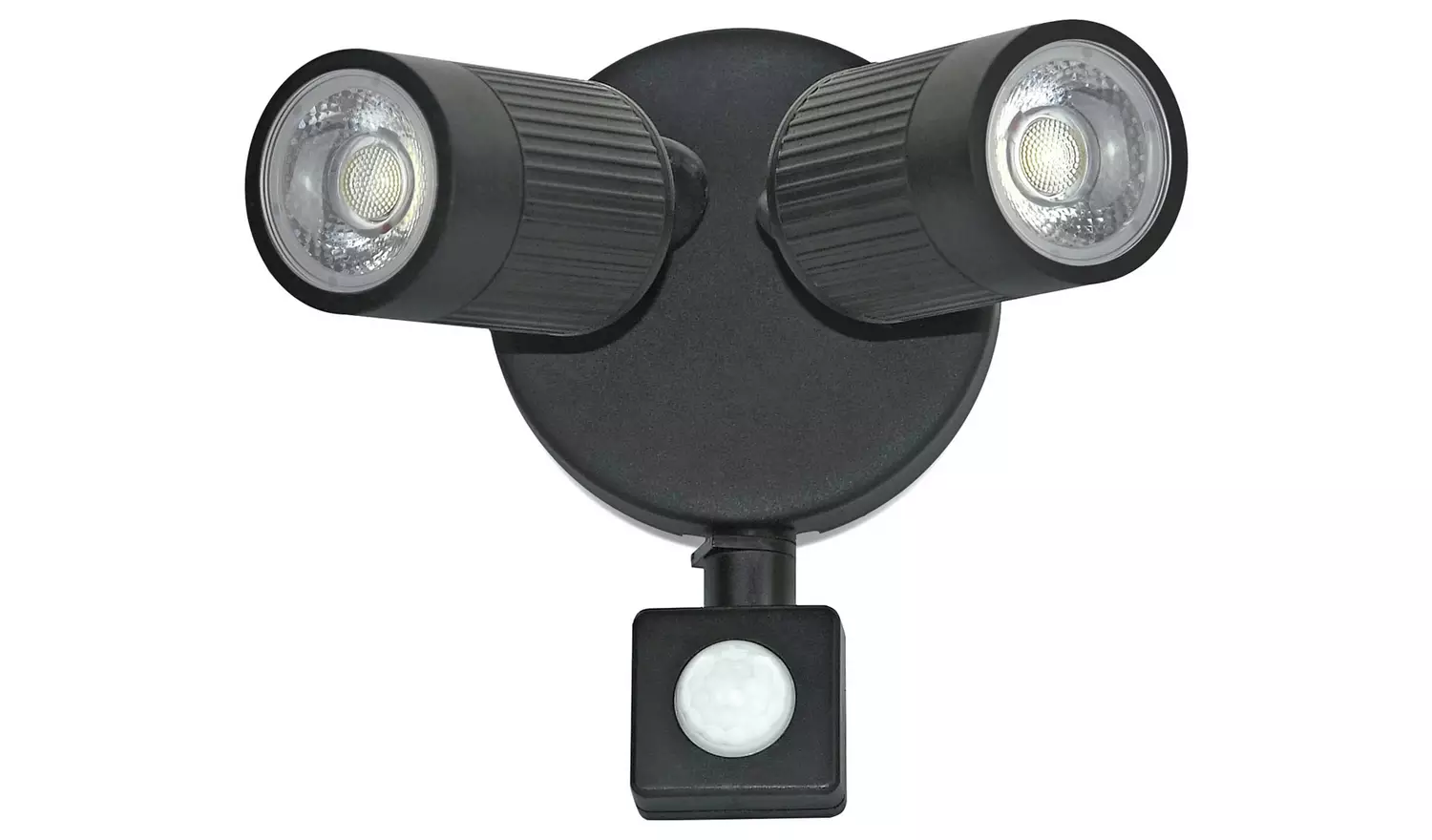 Luceco Twin Black PIR Spotlights