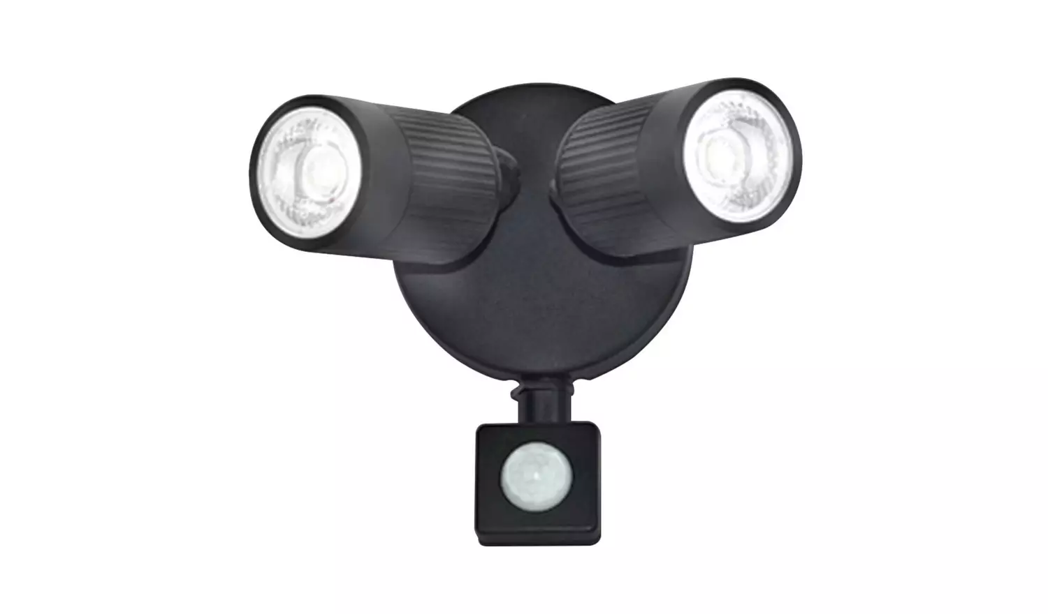 Luceco Twin Black PIR Spotlights