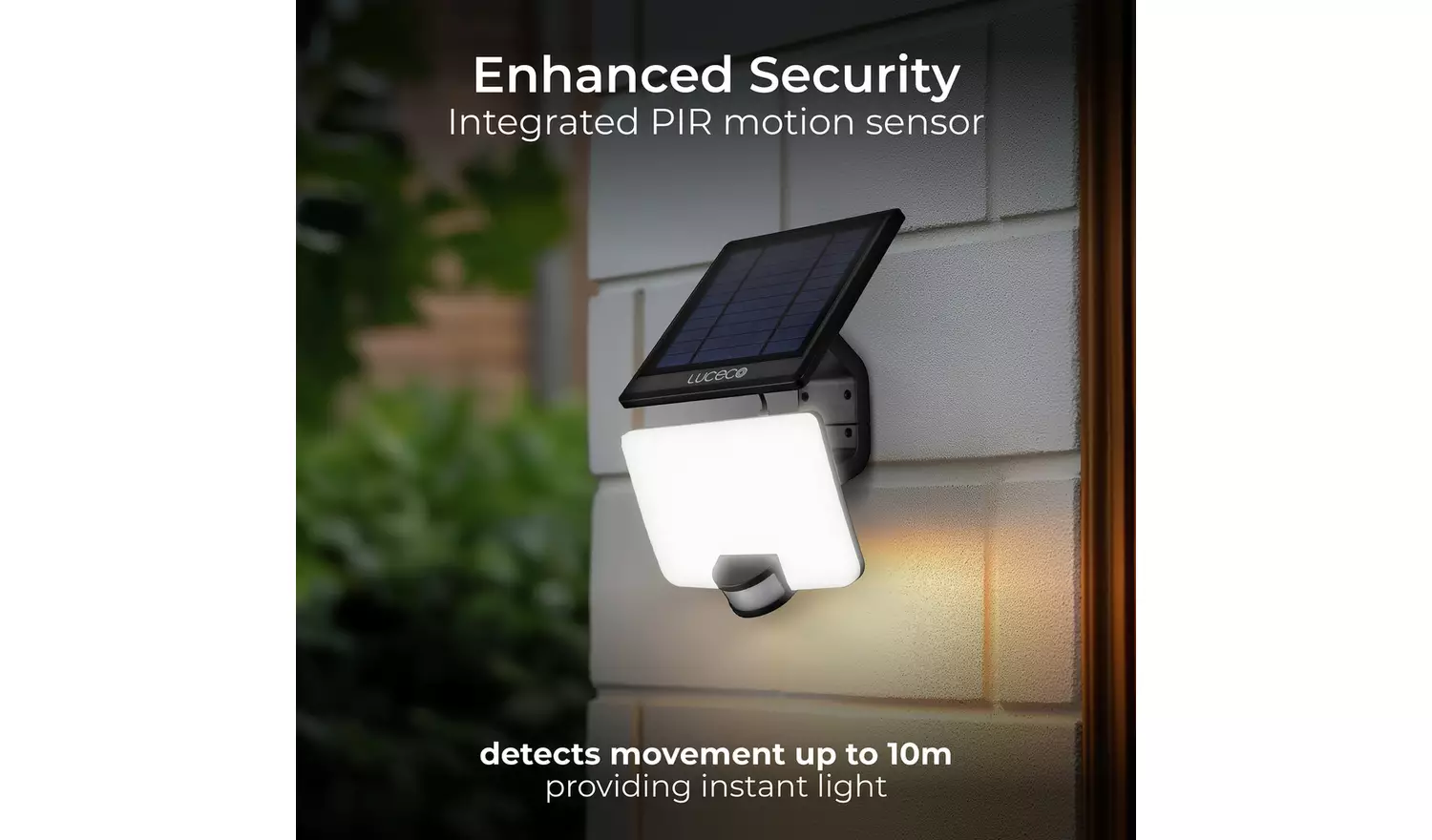 Luceco 8W PIR Guardian Solar Floodlight