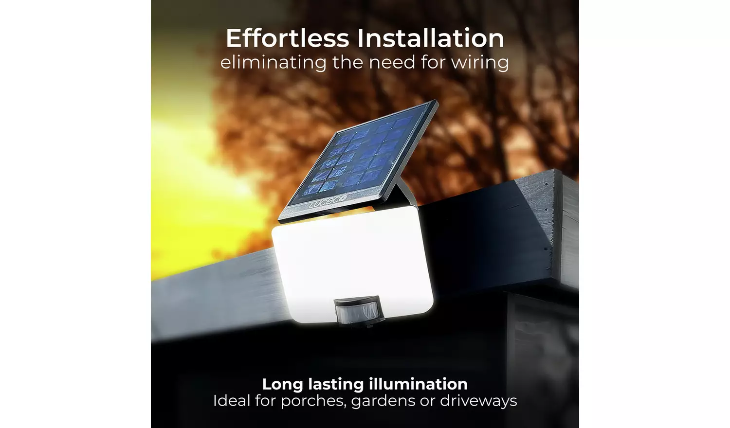 Luceco 8W PIR Guardian Solar Floodlight