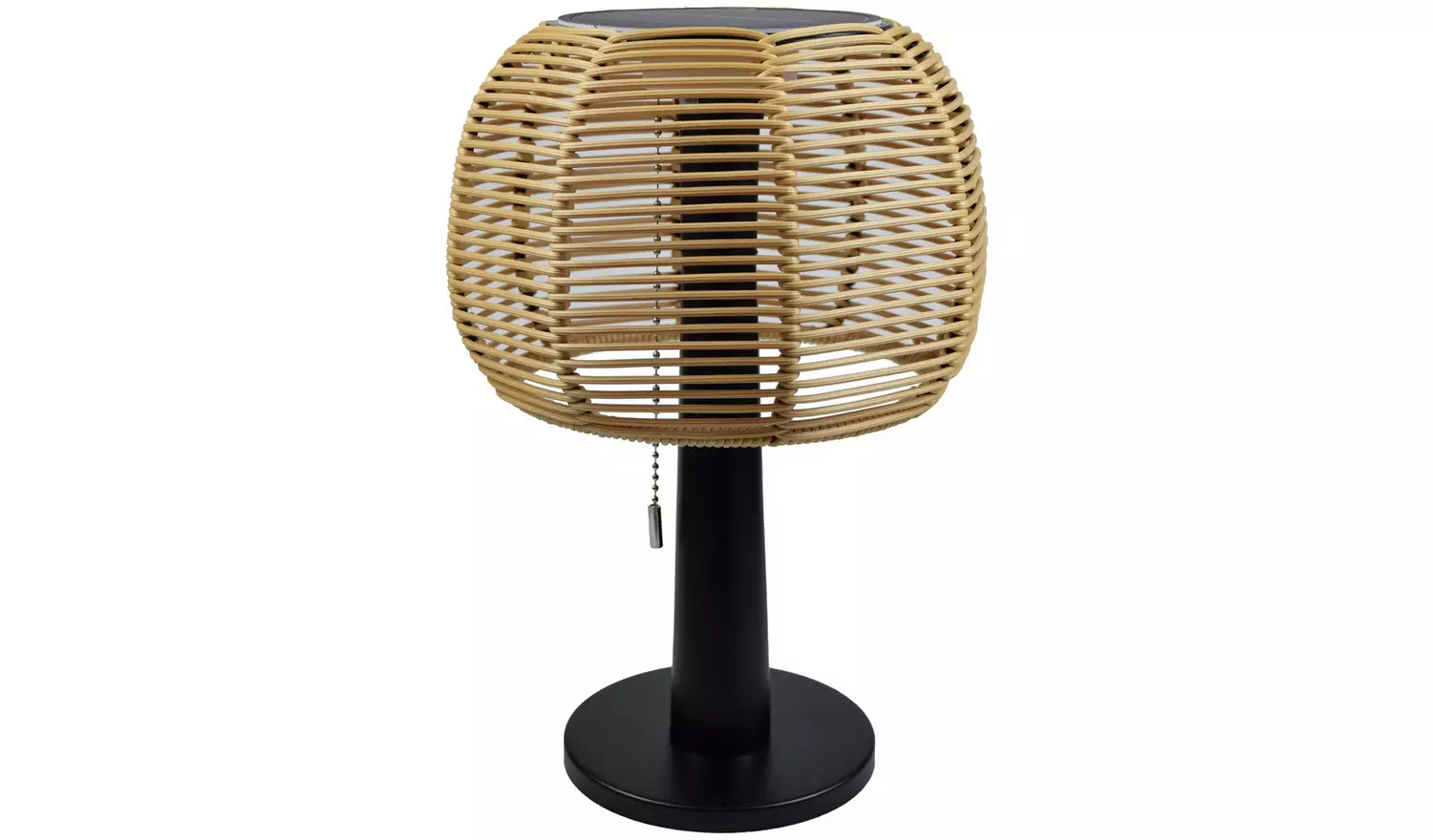 Habitat Warm White Solar Rattan Effect Table Lamp