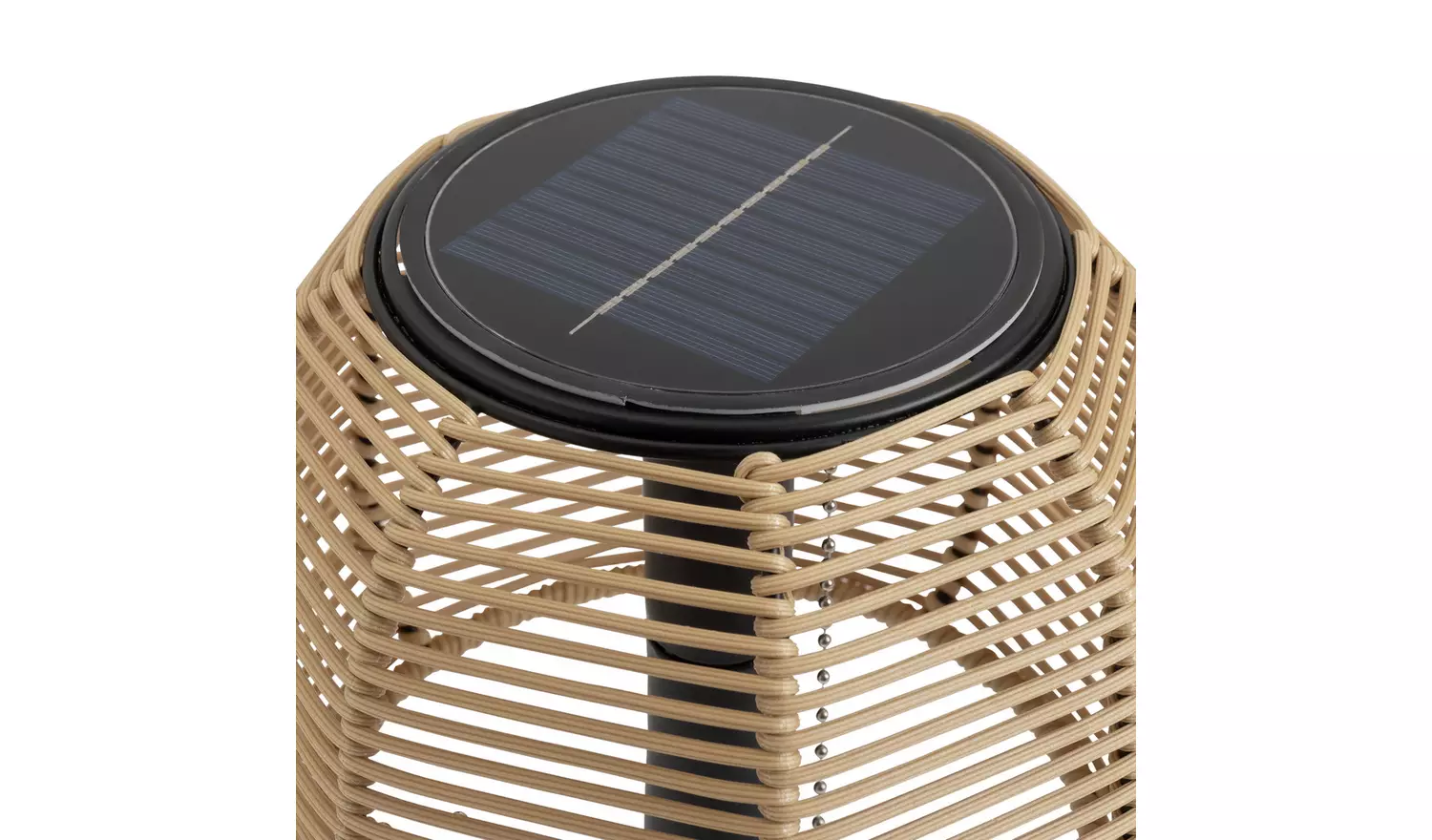 Habitat Warm White Solar Rattan Effect Table Lamp