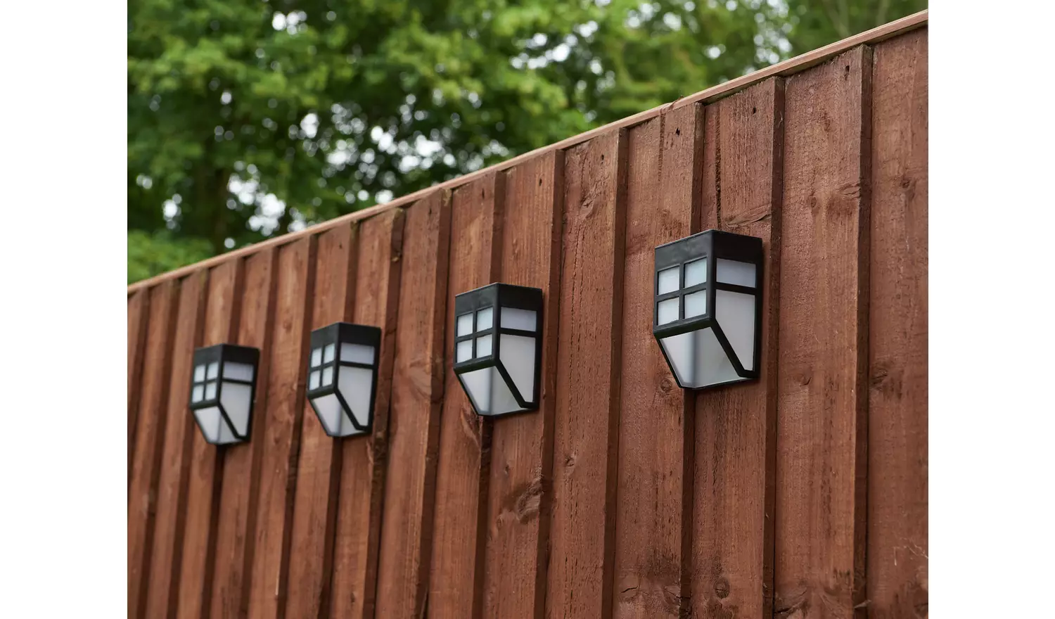 Powertek Solar Fencing Lights -Pack of 4