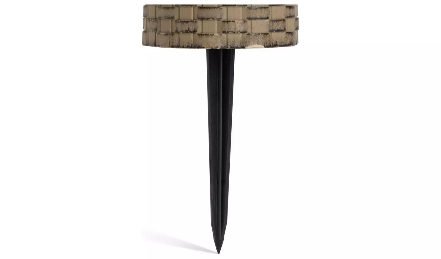 Garden by Solar Faux Rattan Bollard Light - Pack of 4