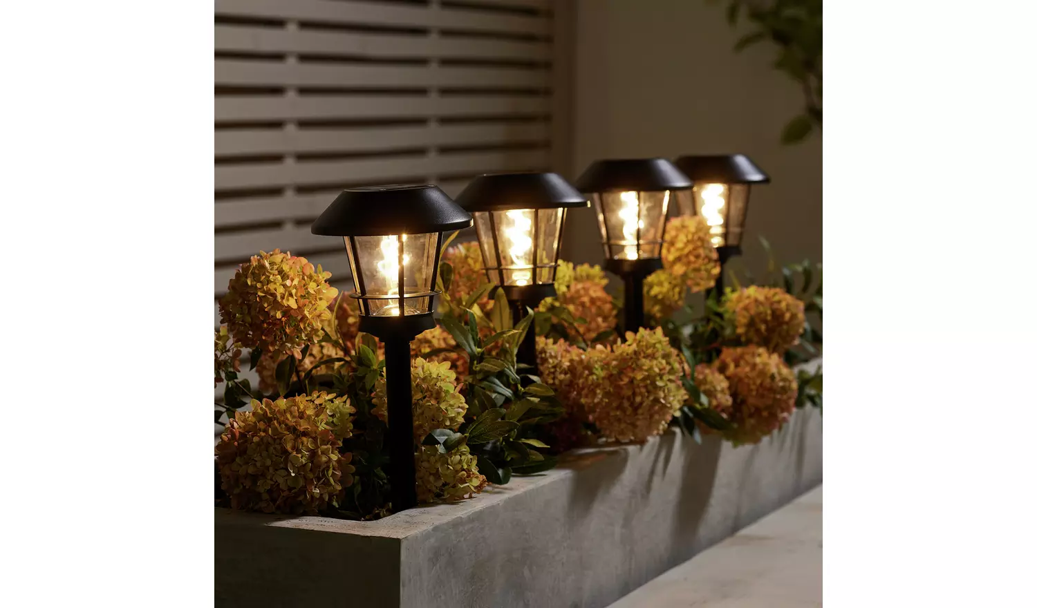 Garden by Sainsburys Solar Stick Light - Pack of 4