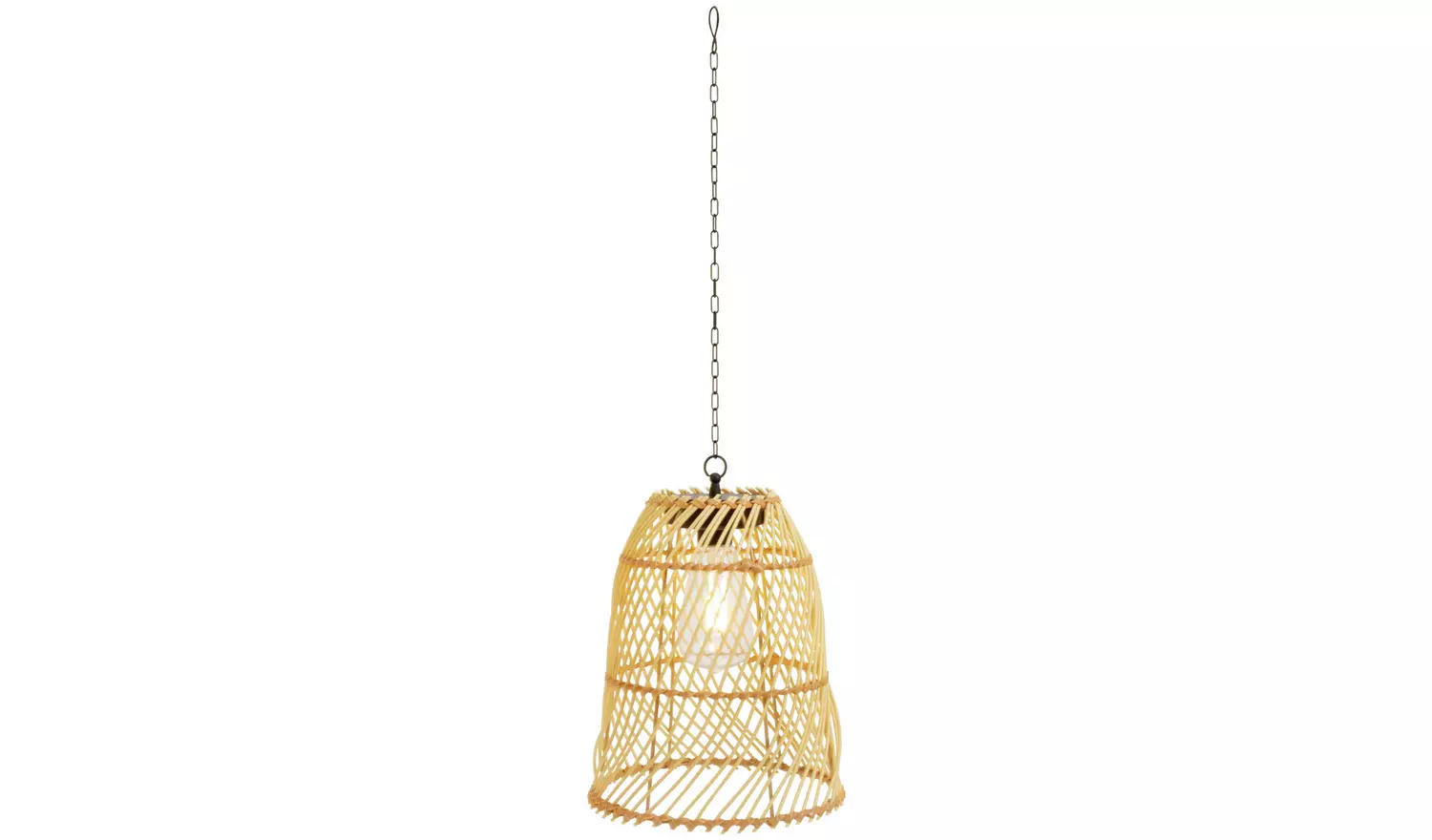 Habitat Warm White Rattan Battery Operated Hanging Light