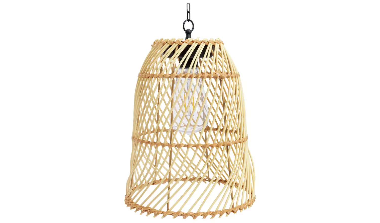 Habitat Warm White Rattan Battery Operated Hanging Light