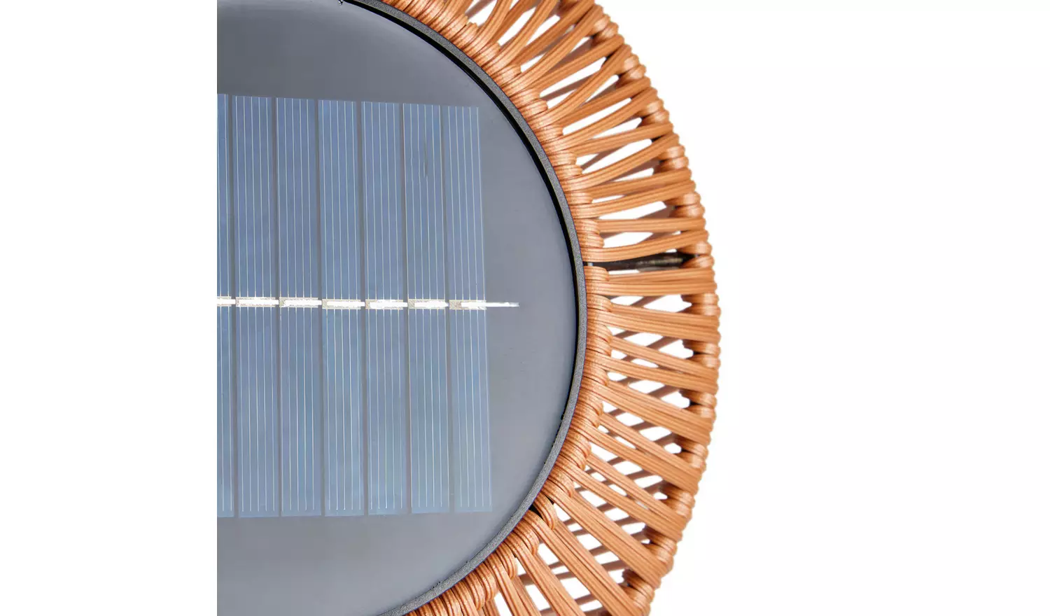 Habitat Solar Rattan Floor Lamp