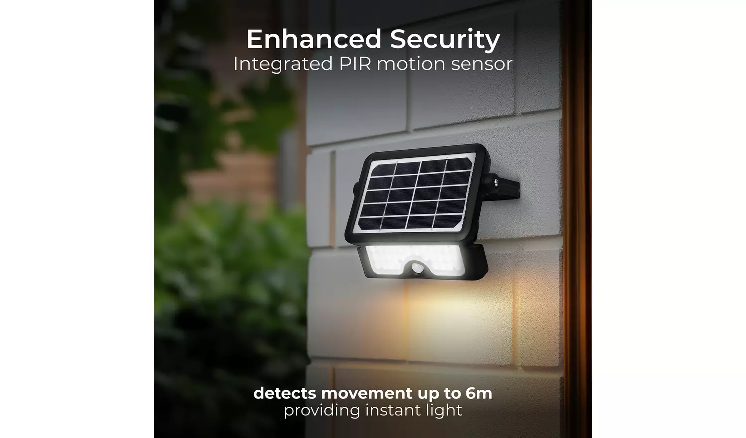Luceco 5W Solar PIR Outdoor Floodlight