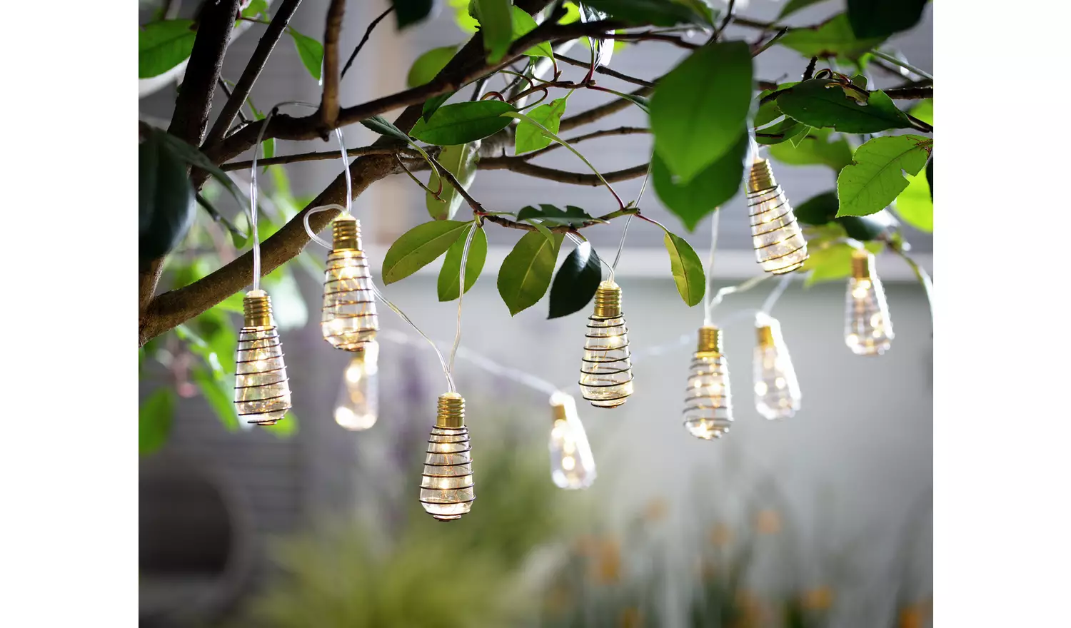 Habitat 10 Warm White Wire Wrap Bulb Solar String Lights