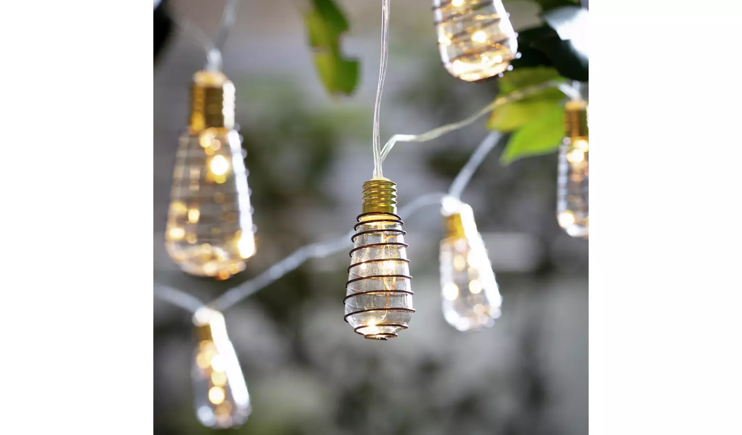 Habitat 10 Warm White Wire Wrap Bulb Solar String Lights