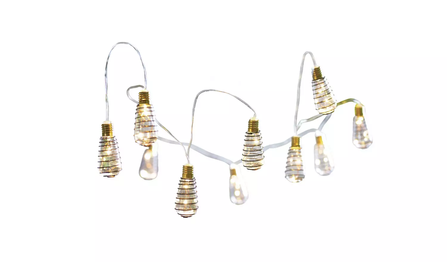 Habitat 10 Warm White Wire Wrap Bulb Solar String Lights