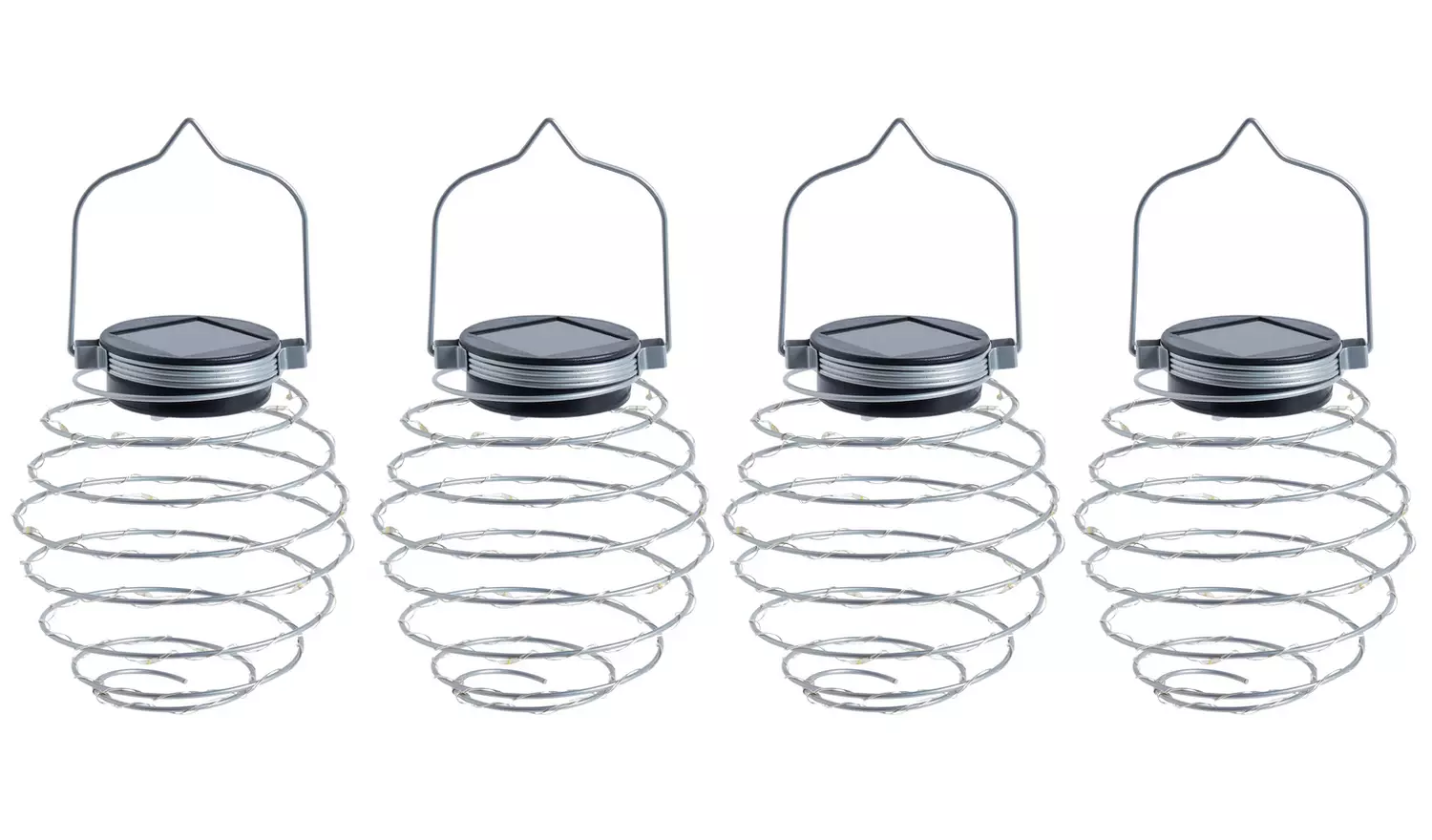 Argos Home Solar Mini Wire Lanterns - 4 Pack