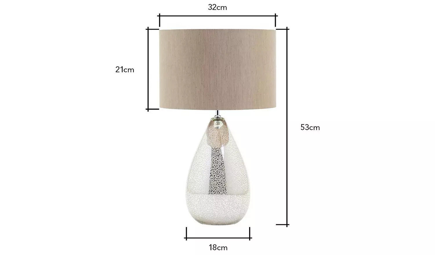 BHS Rowe Table Lamp - Gold