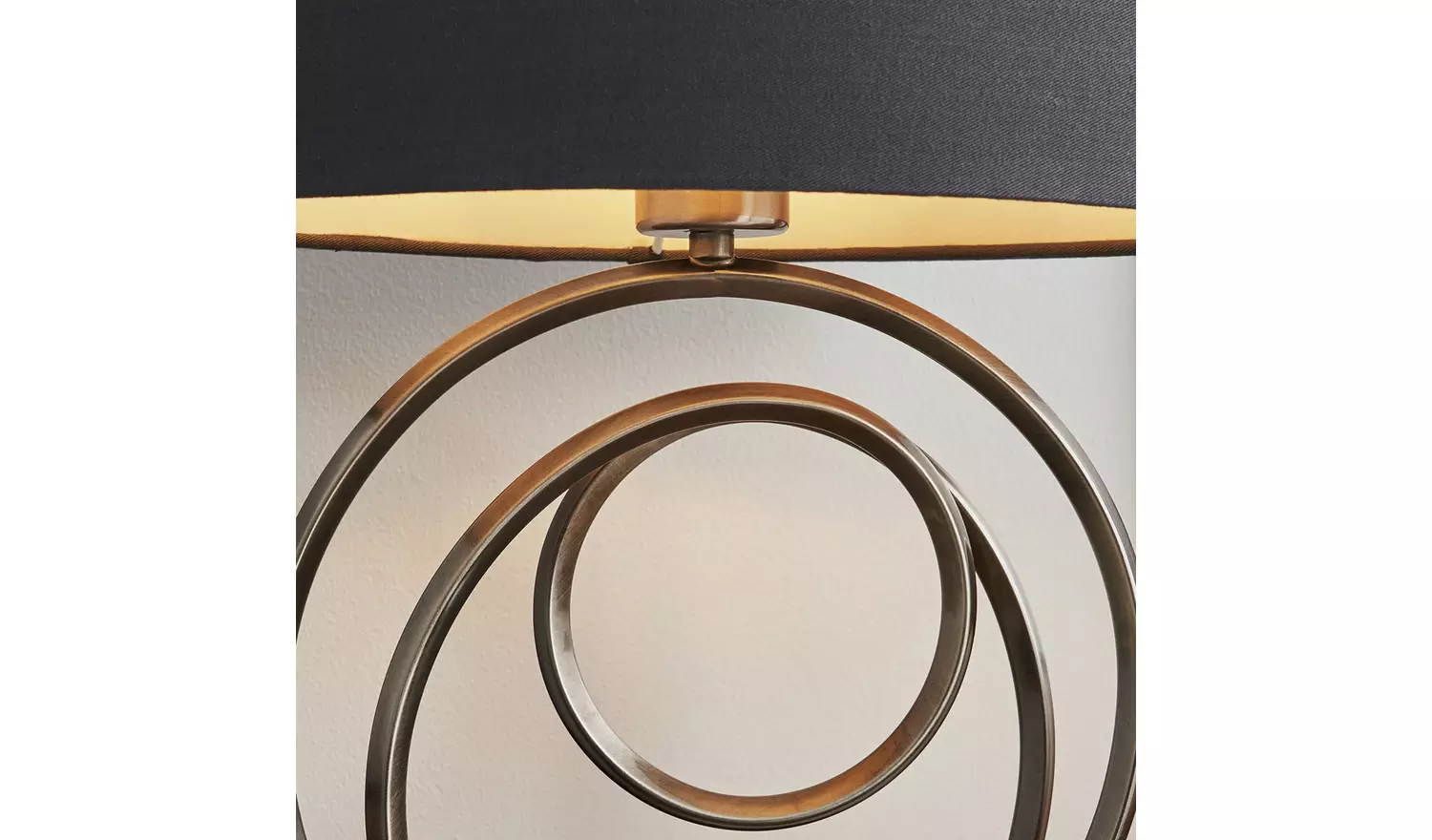 BHS Helix Table Lamp - Silver