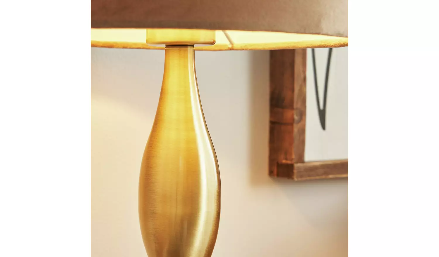 BHS Martha Large Spun Metal Table Lamp - Gold