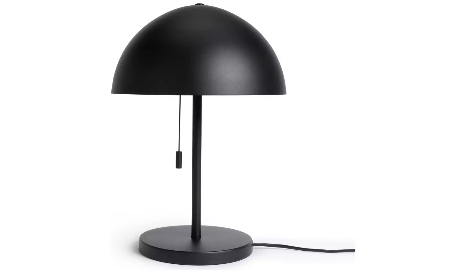 Habitat Mushroom 40cm Metal Table Lamp - Black