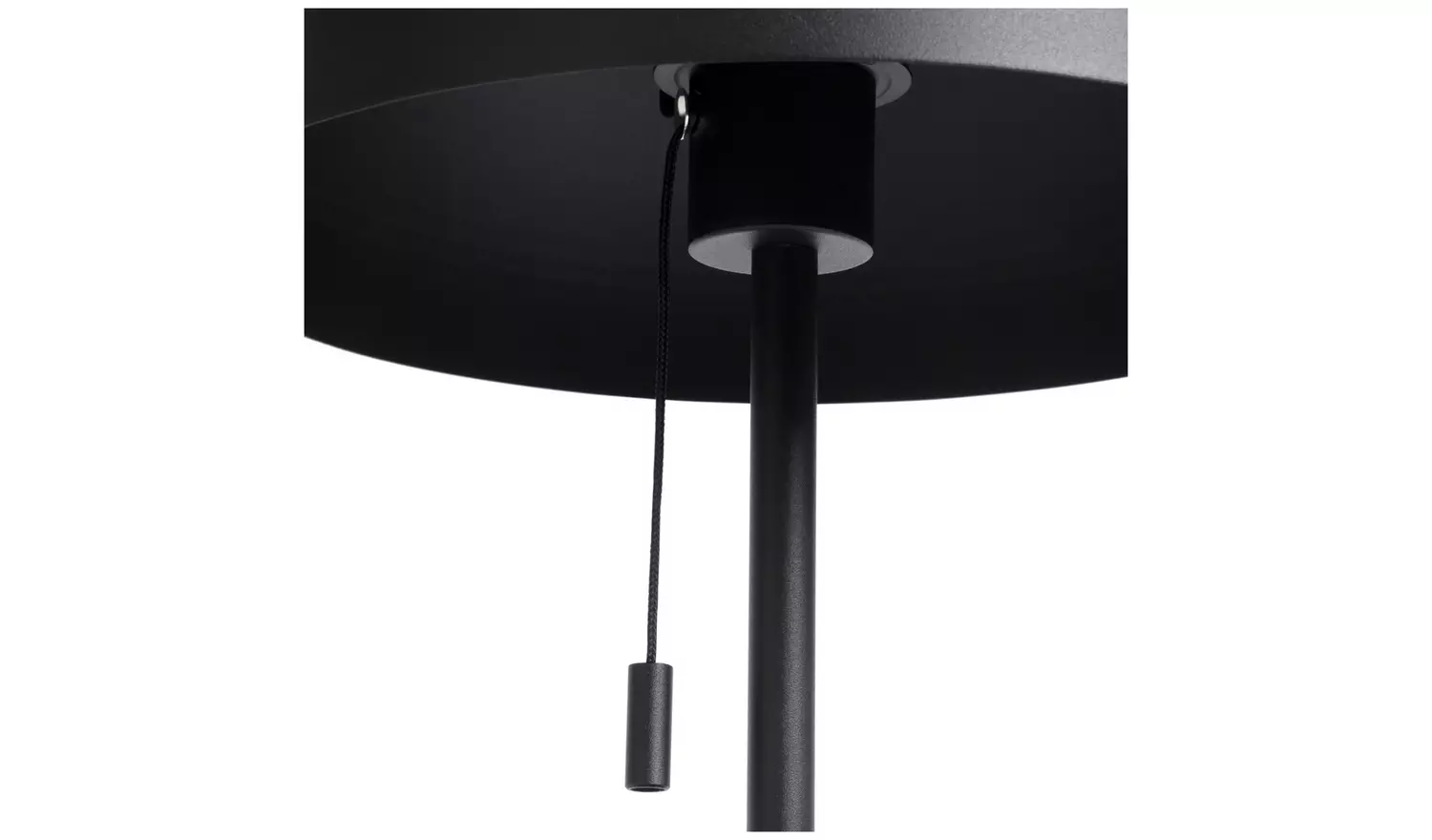 Habitat Mushroom 40cm Metal Table Lamp - Black