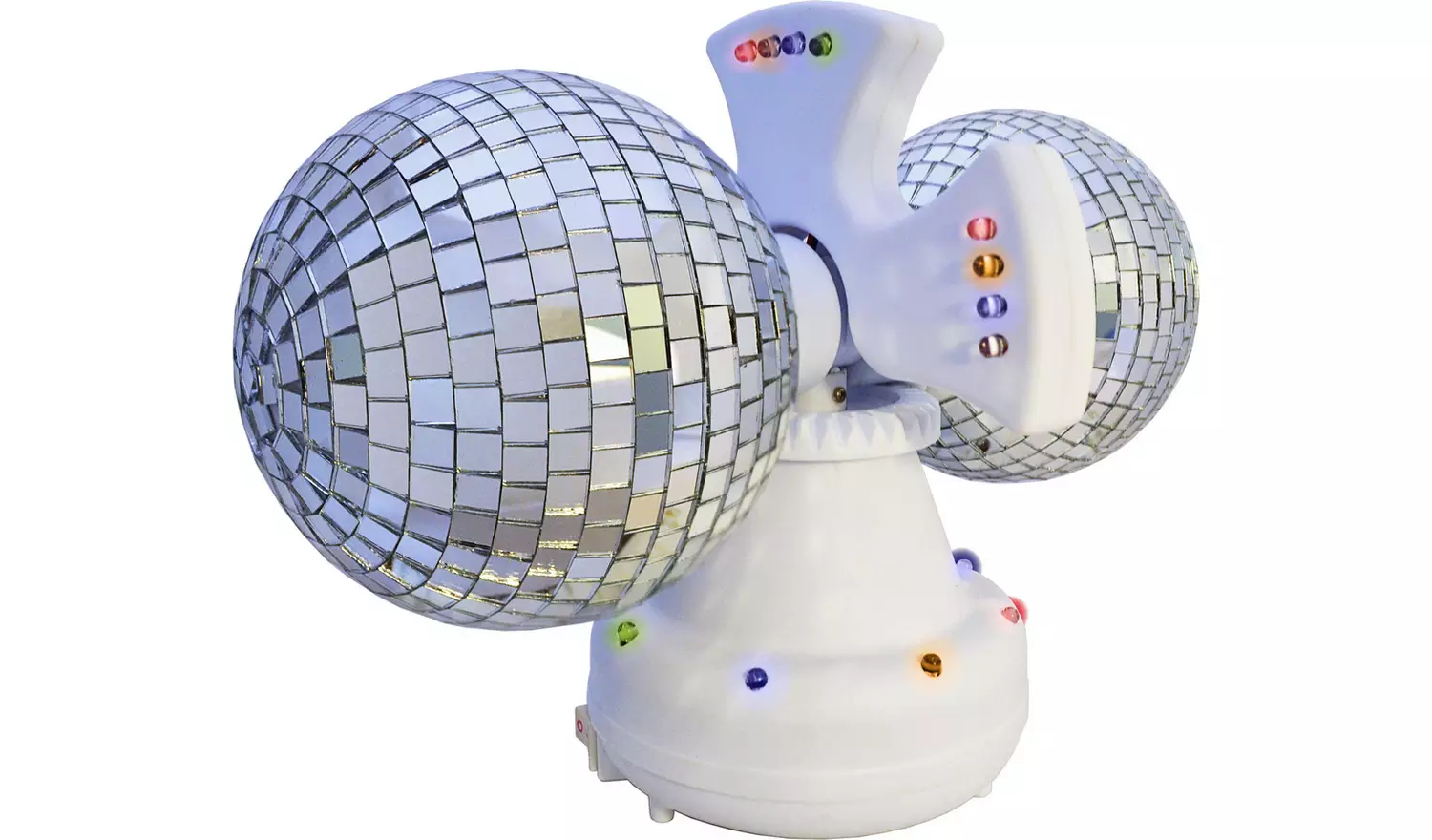 Twin Rotating Double Disco Ball Lamp
